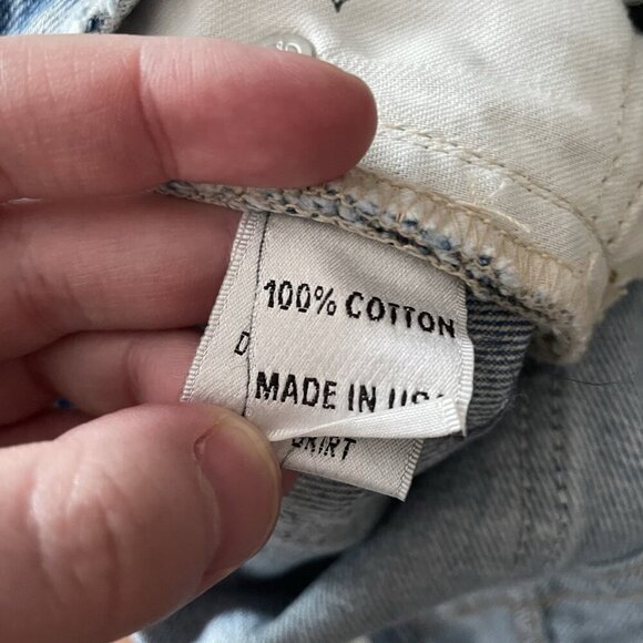 Lovers + Friends Denim Women 27 Campo Wash Distressed Frayed Elijah Mini Skirt - Picture 14 of 16